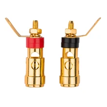 4MM sound Terminal Connector Bass speaker Terminal Test Spring Audio Speaker Terminals Plug Socket Clip