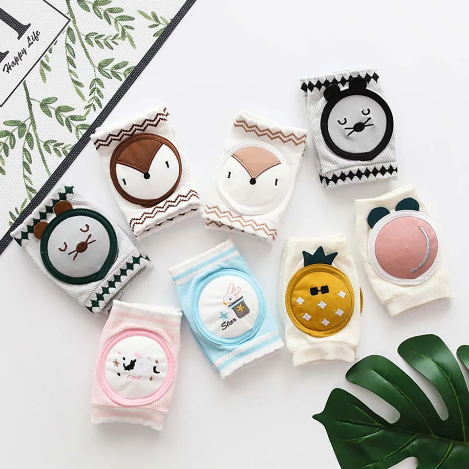 

Newborn Baby Soft Cotton Cartoon Sock Toddler Baby Crawling Kneepad Socks Girl Boys Knee Socks Infant Leg Warmer Protect Babe