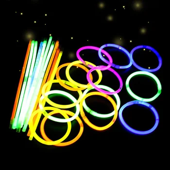

10Pcs Fluorescence Light Glow Sticks Bracelets Birthday Christmas Party Event Festival Concert Supplies Luminous Prop