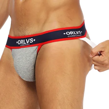 

Brand Sexy Men Underwear Jockstrap Briefs Cueca Male Panties G String and Thongs Gay Men Underwear Jocks Breathable