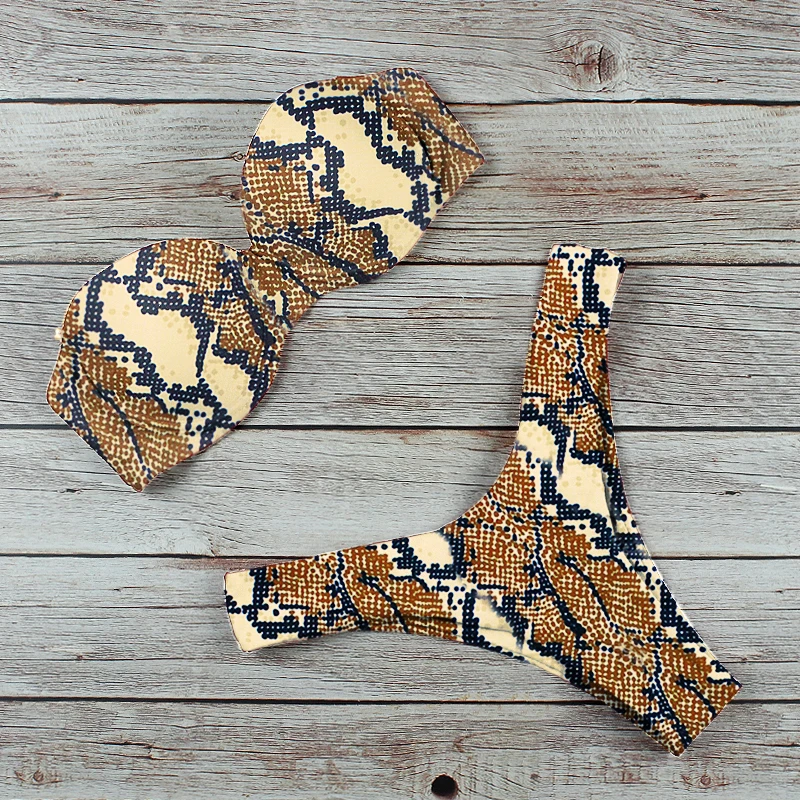 Sexy Push Up Bikini Swimwear Women Swimsuit 2020 New Leopard Brazilian Bikini Set Bathing Suit Female Summer Beach Wear Biquini