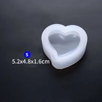 

Heart Shape Jewelry Mold Handmade DIY Pendant Necklace Making Model Mould Parts Decoration L4ME