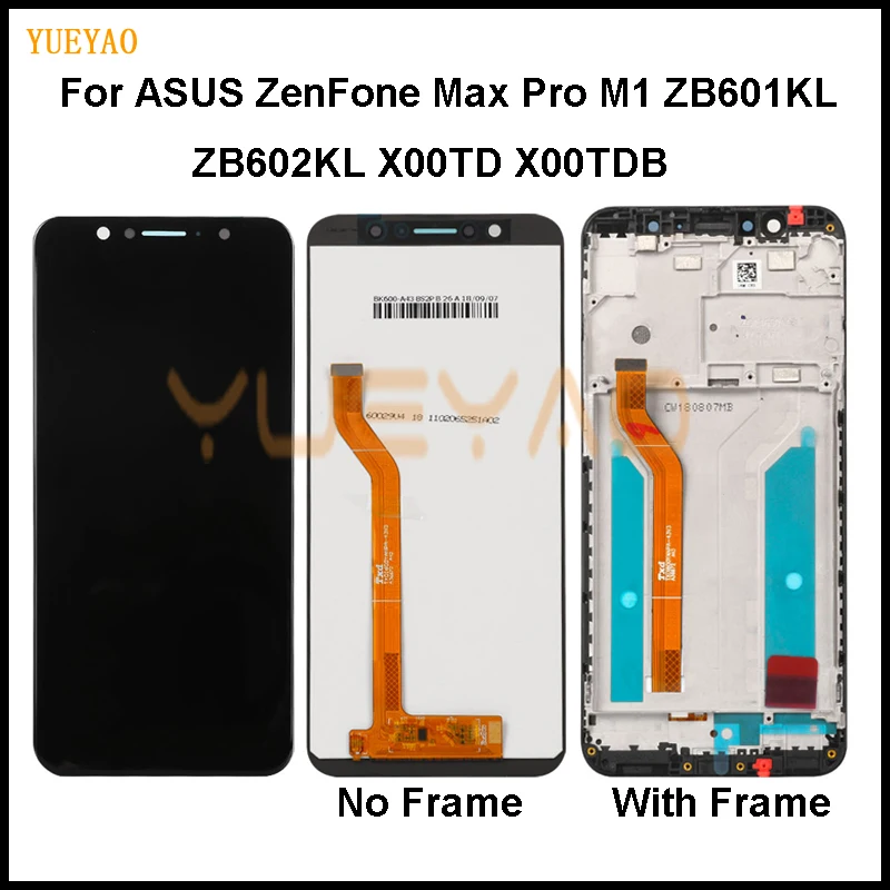 ZB601KL ЖК дисплей для Asus ZenFone Max Pro (M1) ZB602KL lcd + клейкая лента телефона стеклянный экран