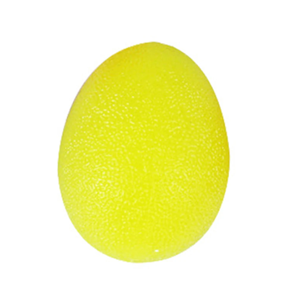Силовые упражнения сильные стороны фитнес захват предплечье силиконовый стресс палец Яйцо-образный захват мяч массаж рельеф - Цвет: Цвет: желтый
