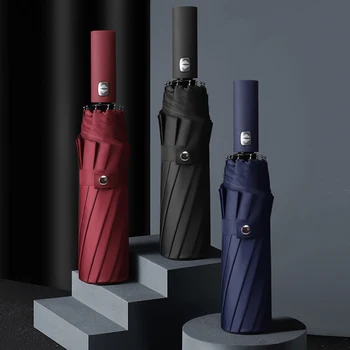 

12K Windproof Big Umbrella Men Business Fully Automatic Folding Umbrellas Brand Men Gift Golf Umbrella Rain Women Guarda Chuva