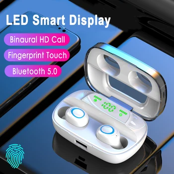 

New S11 TWS Wireless Headphones Bluetooth Earphone 5.0 Stereo HIFI Headphones Charging Box noise canceling headphone