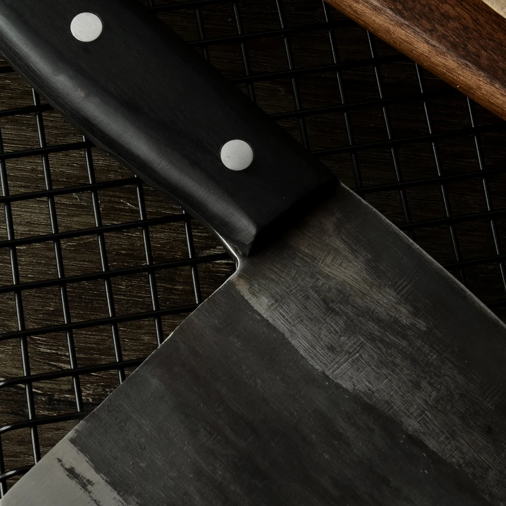 Кухонные ножи ручной работы, кованые, из высокоуглеродистой стали, нож для шеф-повара, нож для мяса, нож для мяса, нож для овощей, полная ручка, Походный нож