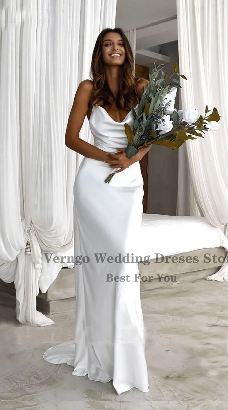 Verngo Beach Wedding Dress 2020 Simple 