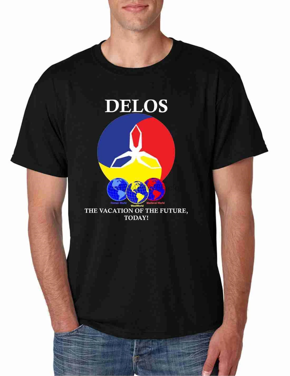 Мужская футболка Delos Westworld крутая популярная | одежда