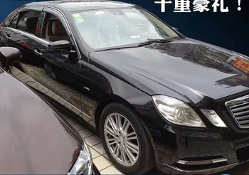

4PC Car Door Window Wind Visor Moulding Awnings Shield Rain Sun Wind Guard Vent Shade For Mercedes Benz W212 2009 2008-2015