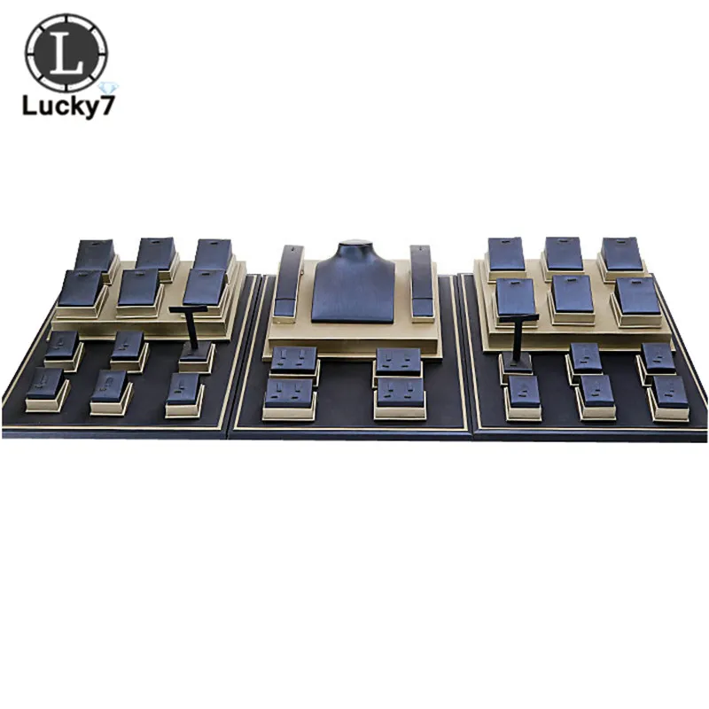 

Counter Window Display Props Jewelry Display Set Necklace Display Stand Ring Holder Stud Earring Organizer Window Showcase