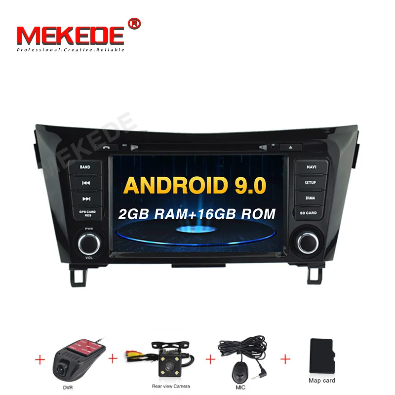 MEKEDE PX5 Android 9,0 автомобильный радиоприемник для NISSAN Qashqai X-Trail- Автомобильный мультимедийный плеер gps Навигация DVD плеер Автомобильный - Цвет: 16G camera DVR