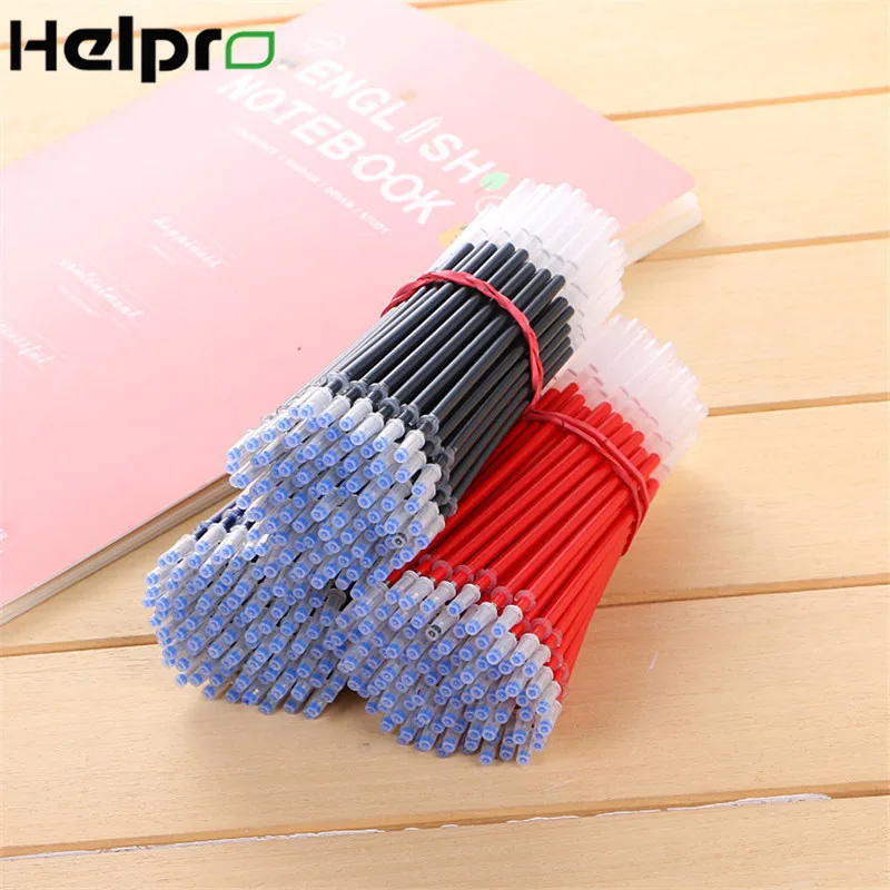 

Helpro 20Pcs/lot Full Needle Refill 0.5mm Blue Black Red Ink Writing Stationery School Supplies