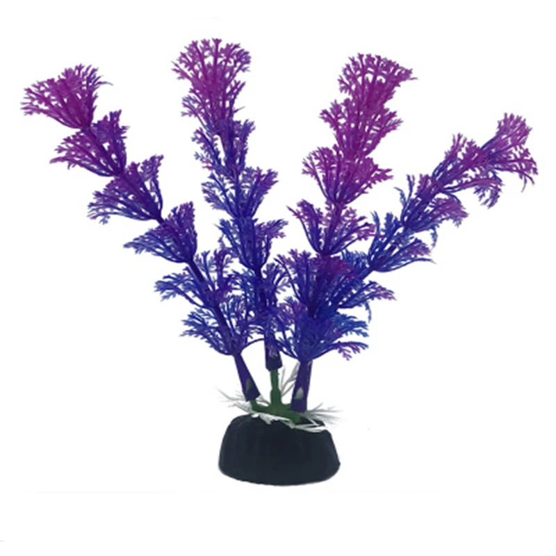 Аквариумные водяные сорняки искусственное пластиковое растение цветы трава для аквариума домашний декор 10 см - Цвет: 14
