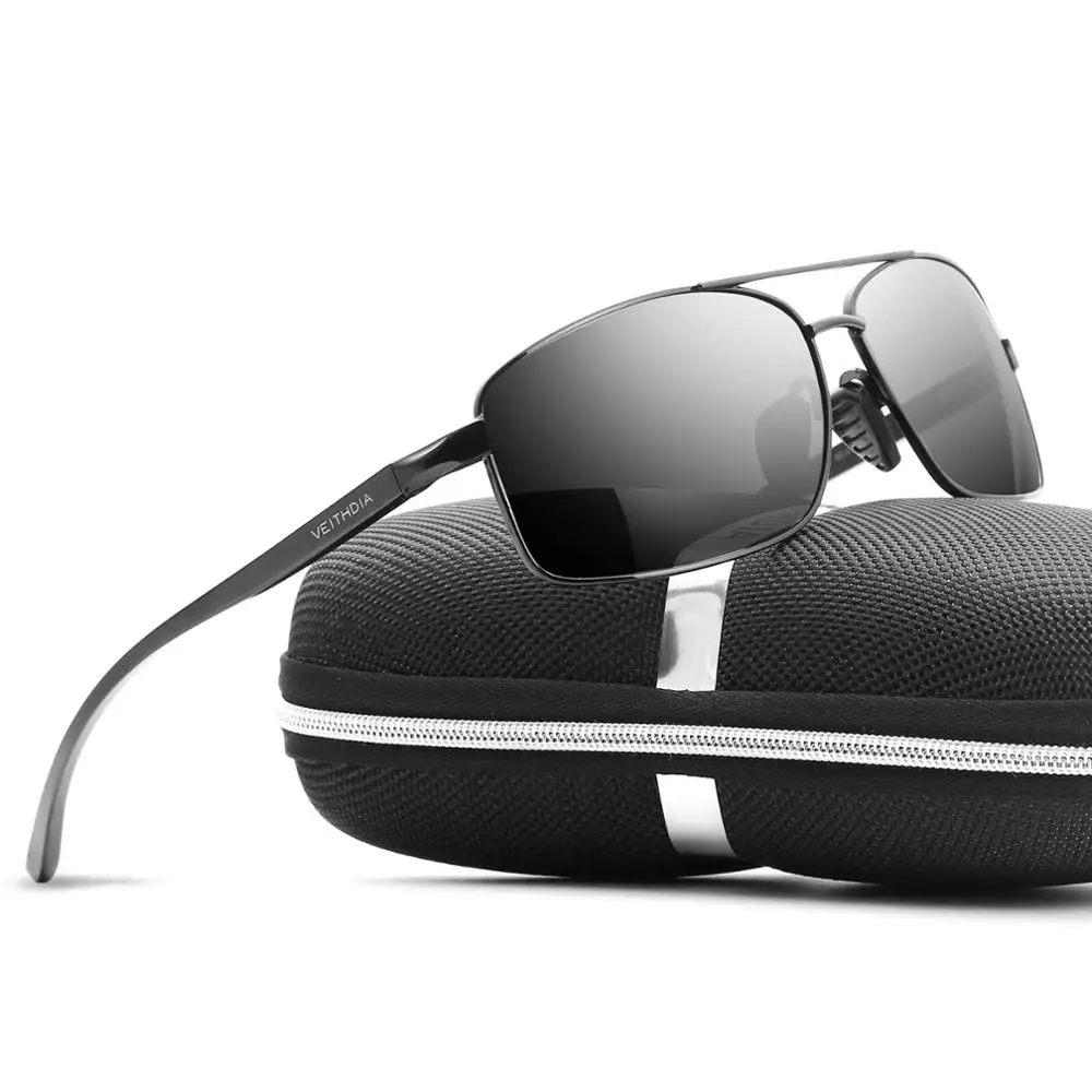 Veithdia Men Polarized Sunglasses Aluminum Magnesium Sun Glasses