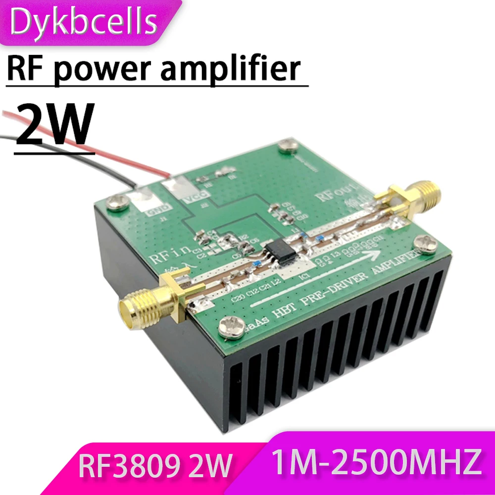 Радиоусилитель Dykbcells RF3809 1Mzh-25000MHZ 2W высокочастотный усилитель мощности/2 4 ГГц wifi 433