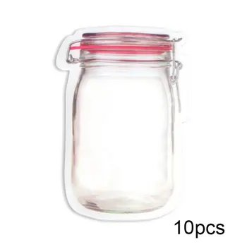

Mason Bottle Self-sealing Bag Food Storage Bag Ziplock Vacuum Fresh Food Packaging Bags