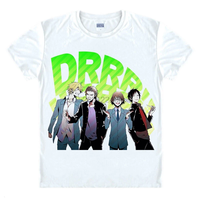 Drrr Durarara Orihara Izaya Heiwajima Shizuo Mikado футболка аниме японская Новинка летняя мужская