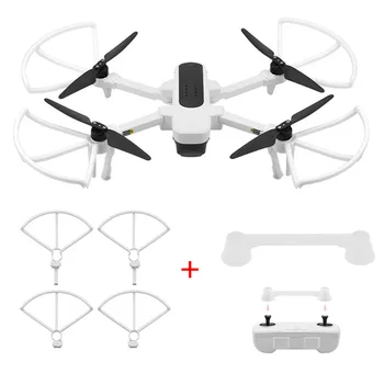 

For Habson Hubsan Zino H117S Drone Propeller Guard Protection Ring with Tripod + Remote Control Thumb Rocker Joystick Protector