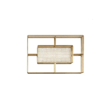 

Northern Europe Iron Art Wall Shelf Originality Golden Wall Hanging A Living Room Background Wall Decorate Office Metope