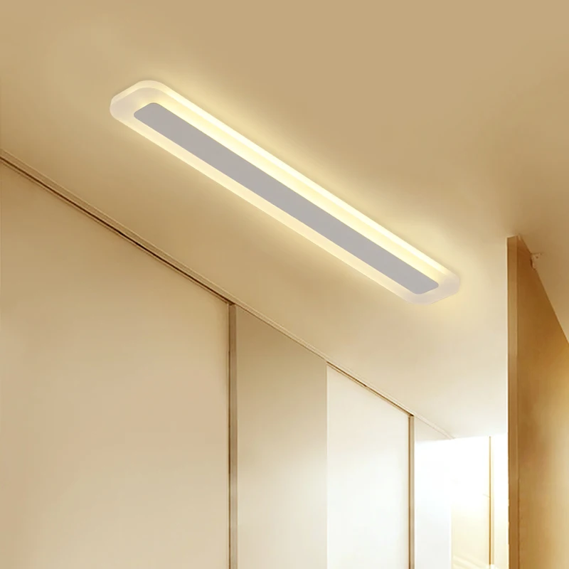 LED Flush Mount Ceiling lights Long rectangle Acrylic Lampshades entry ceiling Bedroom Kitchen Kids light | Лампы и освещение