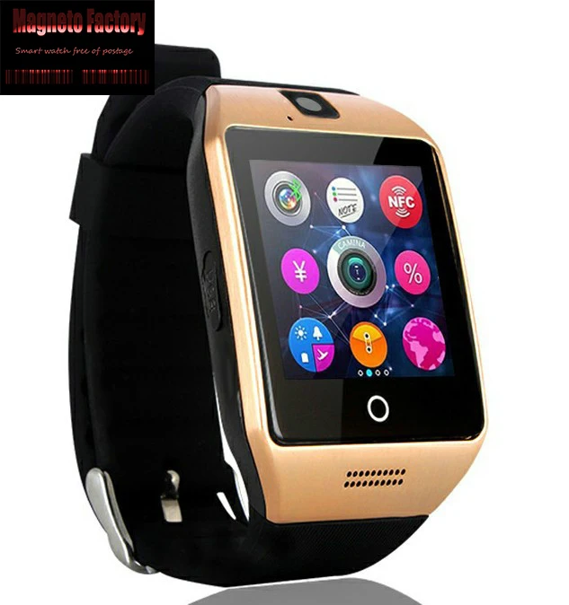2021 Bluetooth Smart Watch Men Q18 With Touch Screen Big Battery Support TF Sim Card Camera for Android Phone Smartwatch 2G | Электроника