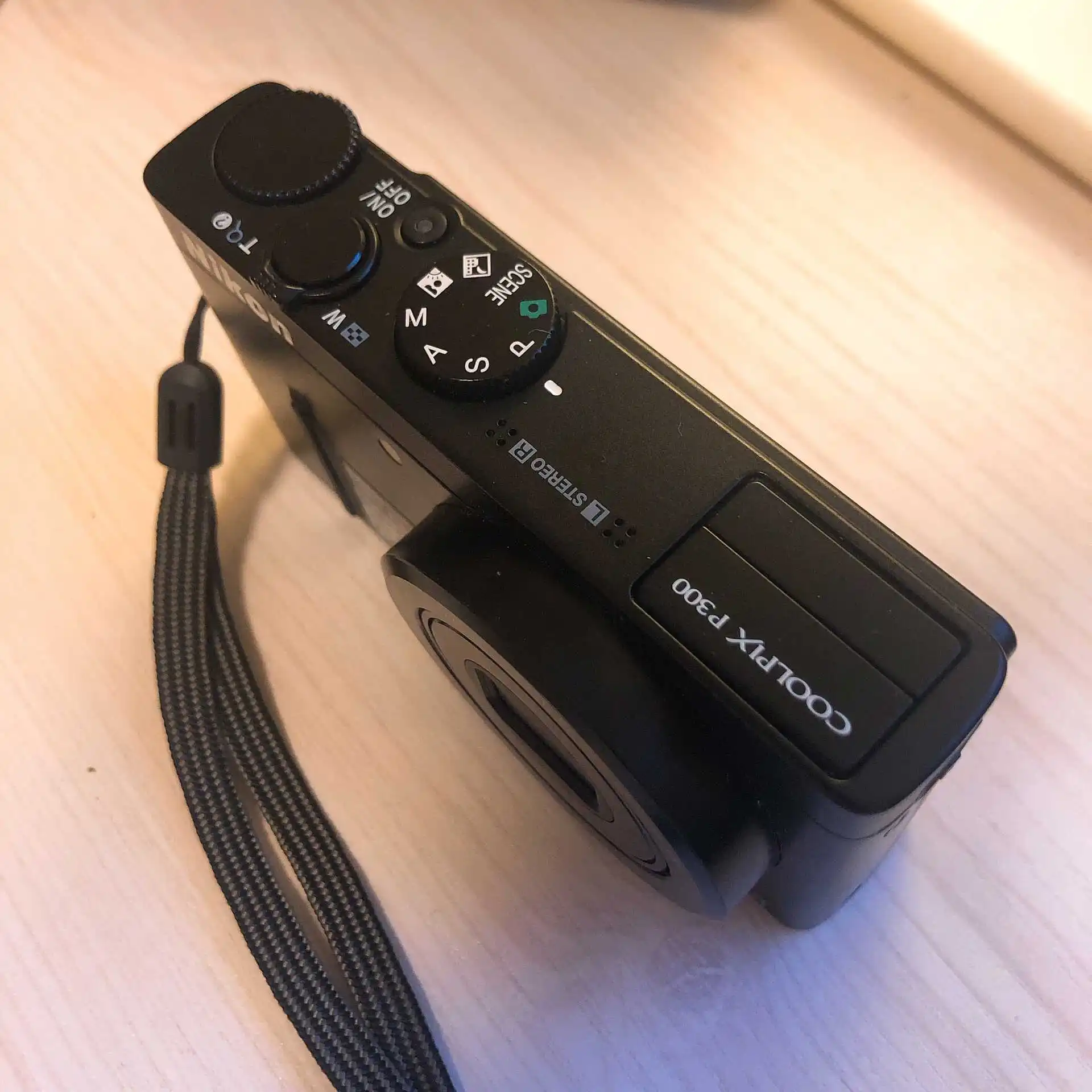  USED Nikon COOLPIX P300 12.2 MP Digital Camera 4.2x wide angle Auto Focus Image Stabilization WITH 