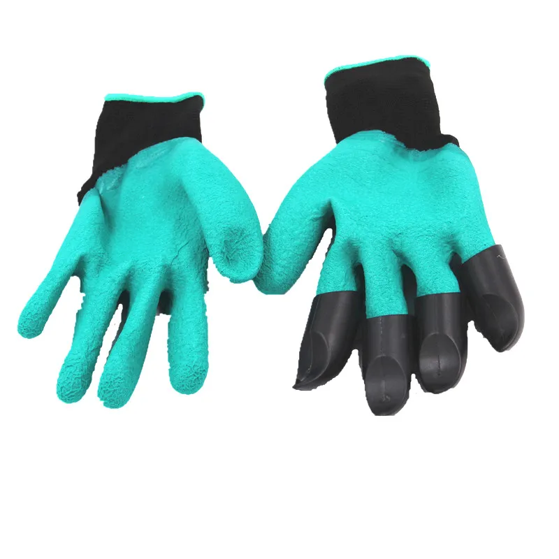 2020 Садовые перчатки с 4 ABS Пластик когти сад копание посадка 1 пара падение|gloves