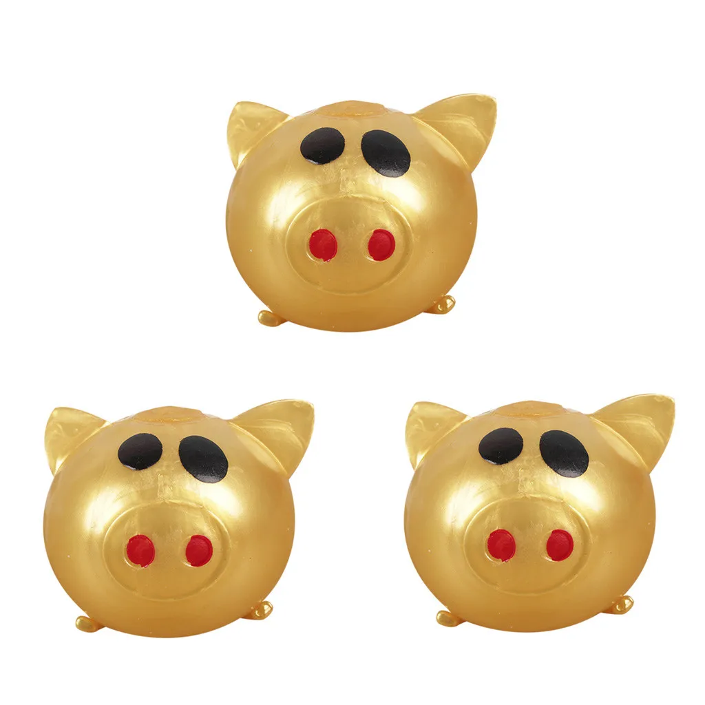 3 шт. Jello Pig милый антистресс Splat водный мяч-свинка вентиляционная игрушка вентилируемая липкая Золотая Свинья Мягкие juguetes детские игрушки