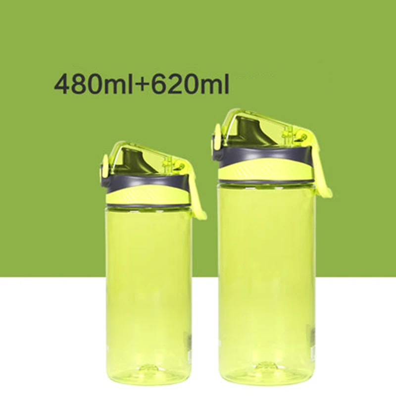 620ML480ML Green Unibird 480 мл 620 мл пластиковая Спортивная бутылка для воды портативная протеиновая шейкер My Drink Bottle BPA бесплатно для кемпинга туризма бега - Цвет: 620ML480ML Green