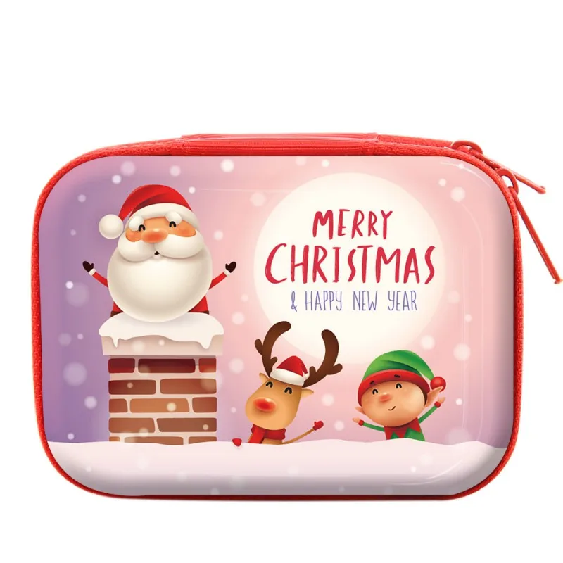 

2019 Merry Christmas Gift Coin Bag Christmas Ornaments for SD Card Earphone Key Wallet Earphone Bag Box Decor New Year x