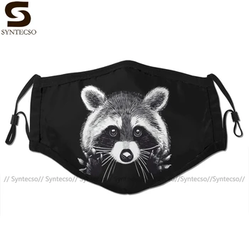 

Raccoon Mouth Face Mask Little Raccoon Buddy Facial Mask Kawai Cool with 2 Filters for Adult