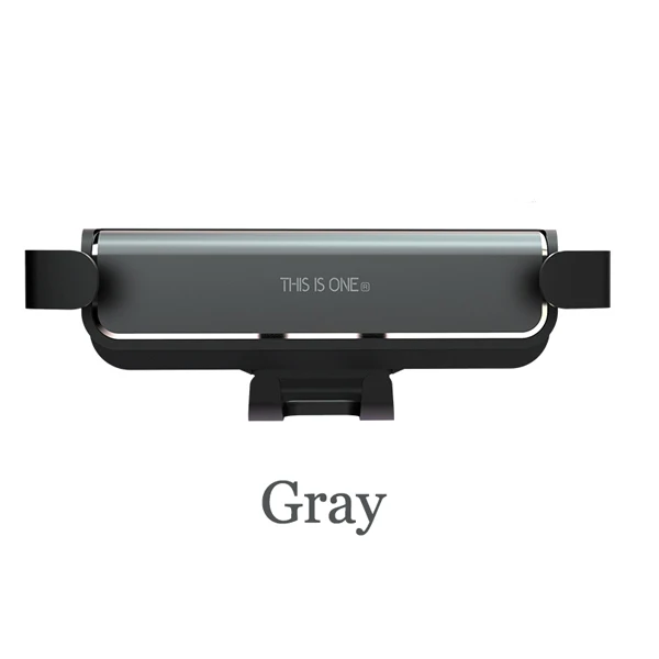 25,5 мм гравитационный Автомобильный держатель для телефона в автомобиле на вентиляционное отверстие крепление без магнитного держателя для мобильного телефона gps подставка для iPhone XS X Xiaomi - Цвет: Gray