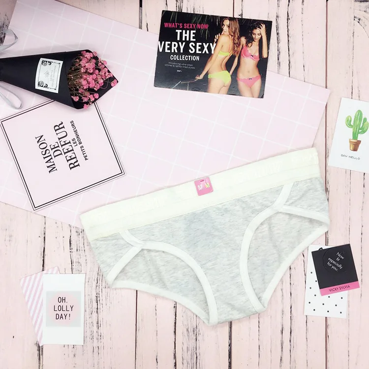 European and American sexy cotton printed ladies briefs women's cotton underwear sexy panties