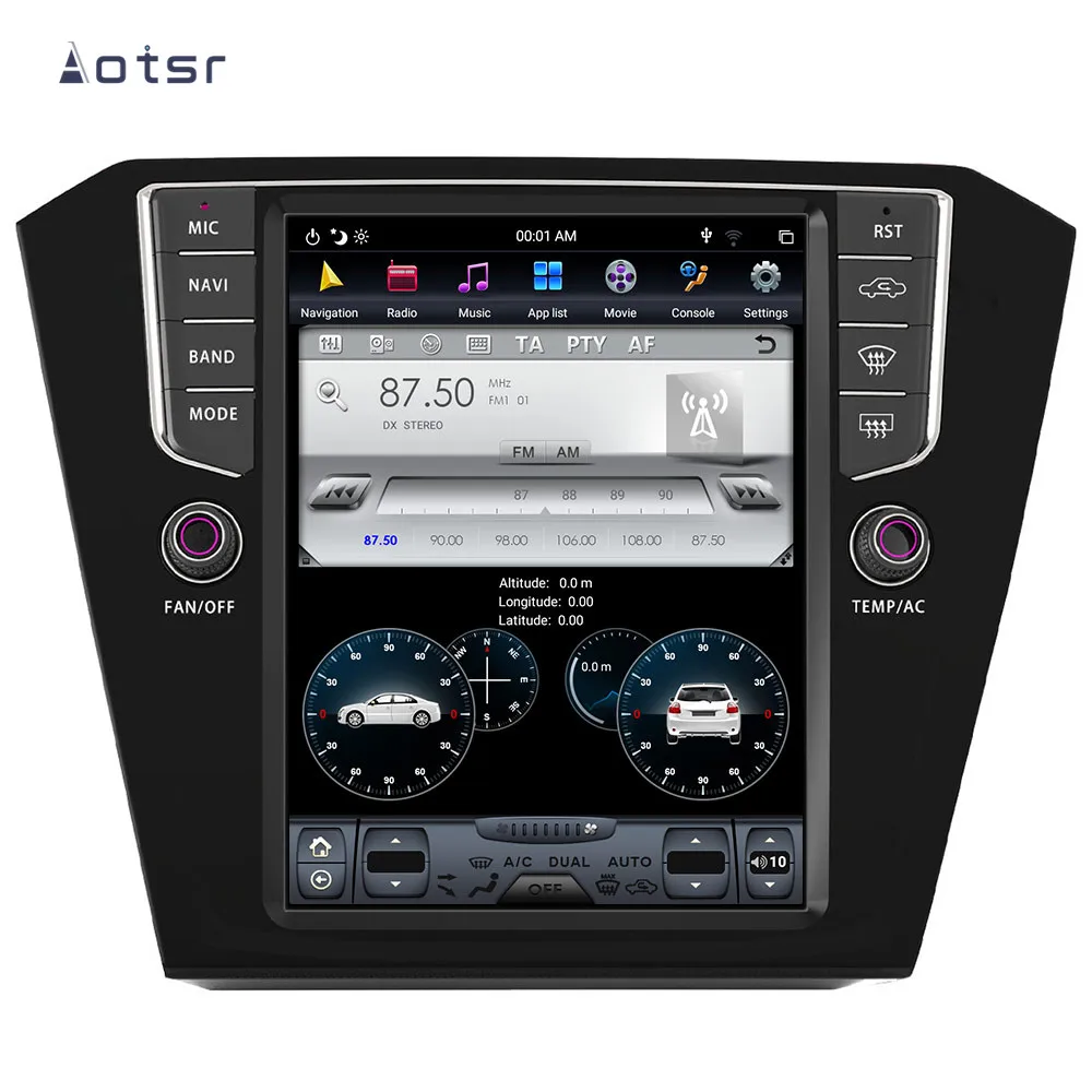 Flash Deal Tesla Style Android 8.1 GPS Navigation DVD Player For Volkswagen magotan 2016+ Car Auto Radio Stereo Multimedia Head Unit Player 5