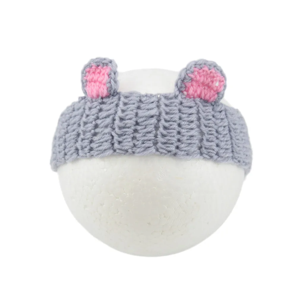 Cute Baby Headband kids rabbit ear knitted hairband woolen hair accessoriesToddler Headwear Hair Band Birthday Gift
