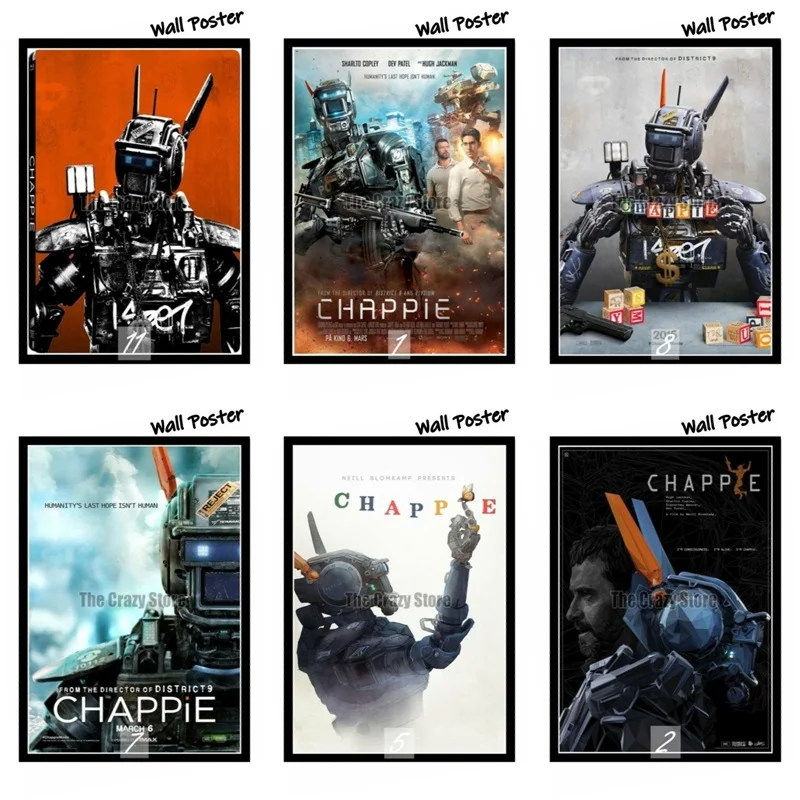 Chappie классический фильм белая крафт-бумага картина художественный Принт плакат Настенная картина для домашнего декора 42X30 см