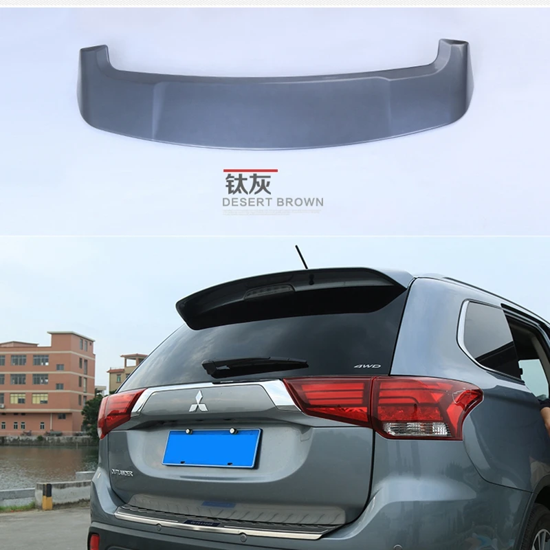 Car Styling Hot ABS Plastic Unpainted Primer Rear Trunk Boot Lip Wing Rear Spoiler For Mitsubishi Outlander 2013 2014 2015 2016 1