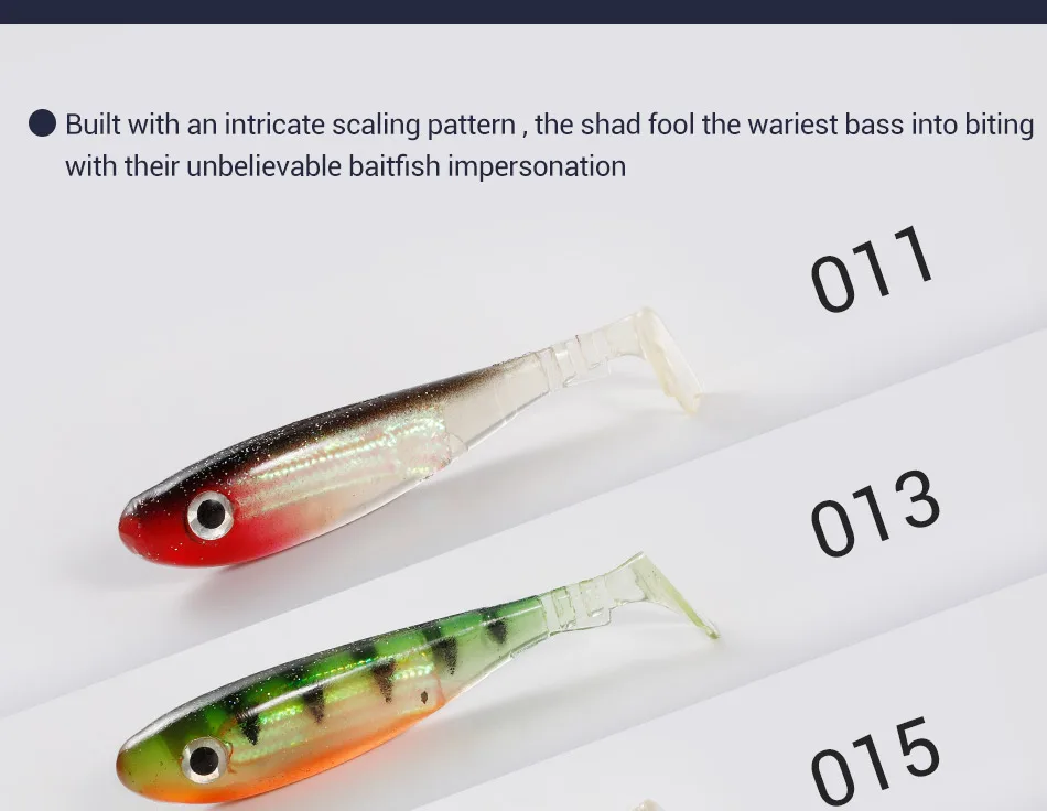 Noeby Weicher Silikon-Shad-Köder, 6 cm, 2,5 g, 9 cm, 8 g, 13 cm, 23 g, künstlicher weicher Köder, Froschschwanz, riechender Laser für Barsch, Hecht, Angelköder – Detail 7