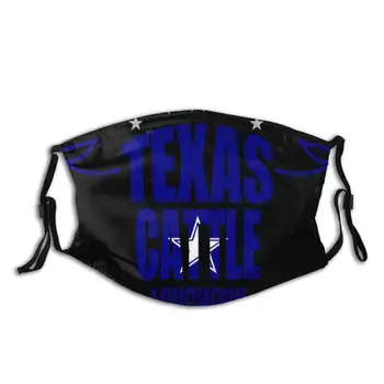 

protective mask with filter Texas Cattle Longhorn Cowboys Football anti dust PM2.5 reuse adult teen child girl