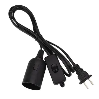 

6 FT Cord E26 E27 Light Bulbs Base Socket Outlet Adapter Switch US Plug