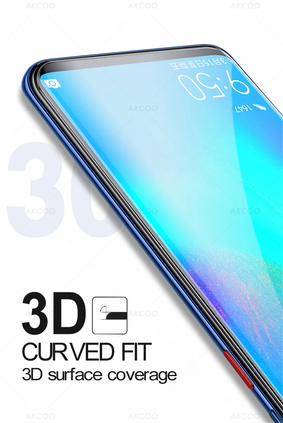 Akcoo mate 30 Pro Защитная пленка для экрана, ультрафиолет, полностью проклеенное закаленное стекло для huawei mate 30 Pro, стеклянная пленка P30 Pro, стеклянная крышка для экрана