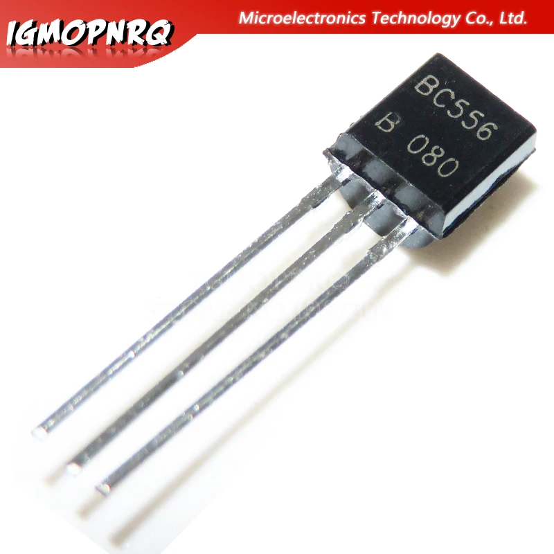 100pcs Bc556b Bc556 To92 Bipolar Transistors Bjt Pnp 65v 100ma Hfe