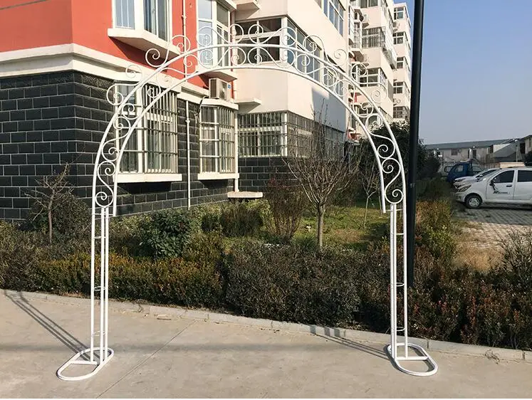 Cherry blossom arch round flower door wedding truss arch European arch iron arch wedding flower door square