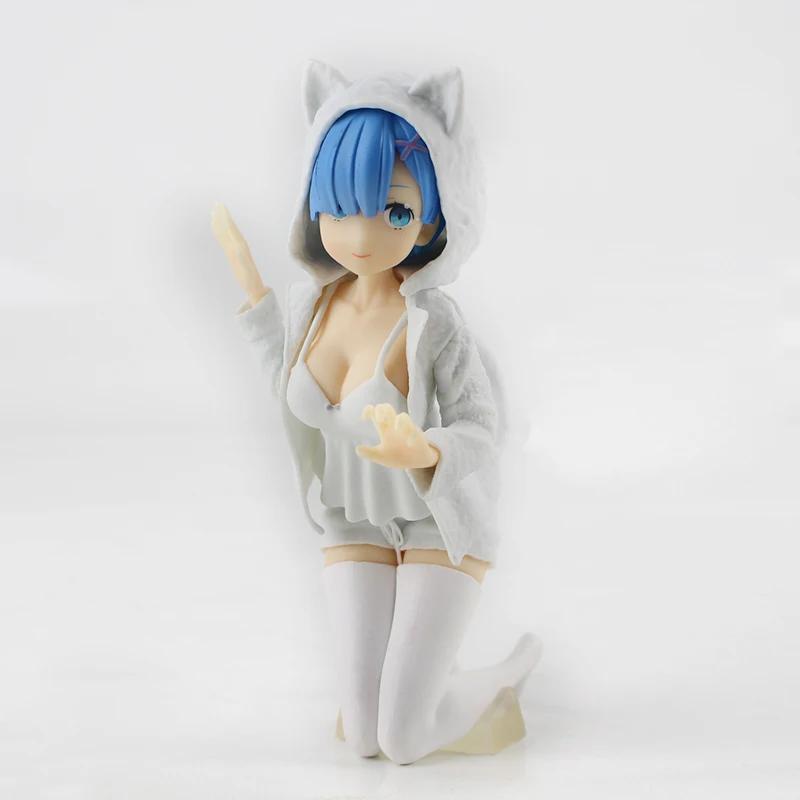2 шт./компл. 12 см Re: жизнь в другом мире от Zero Rem Ram Nyanko Mode Сексуальная статуя красоты ПВХ Модель Фигурки игрушки куклы