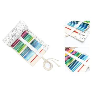 

Big Pencil Case School Canvas Roll Pouch pencil box Constellation Pencil Case Sketch Brush pen Pencil Bag Tools