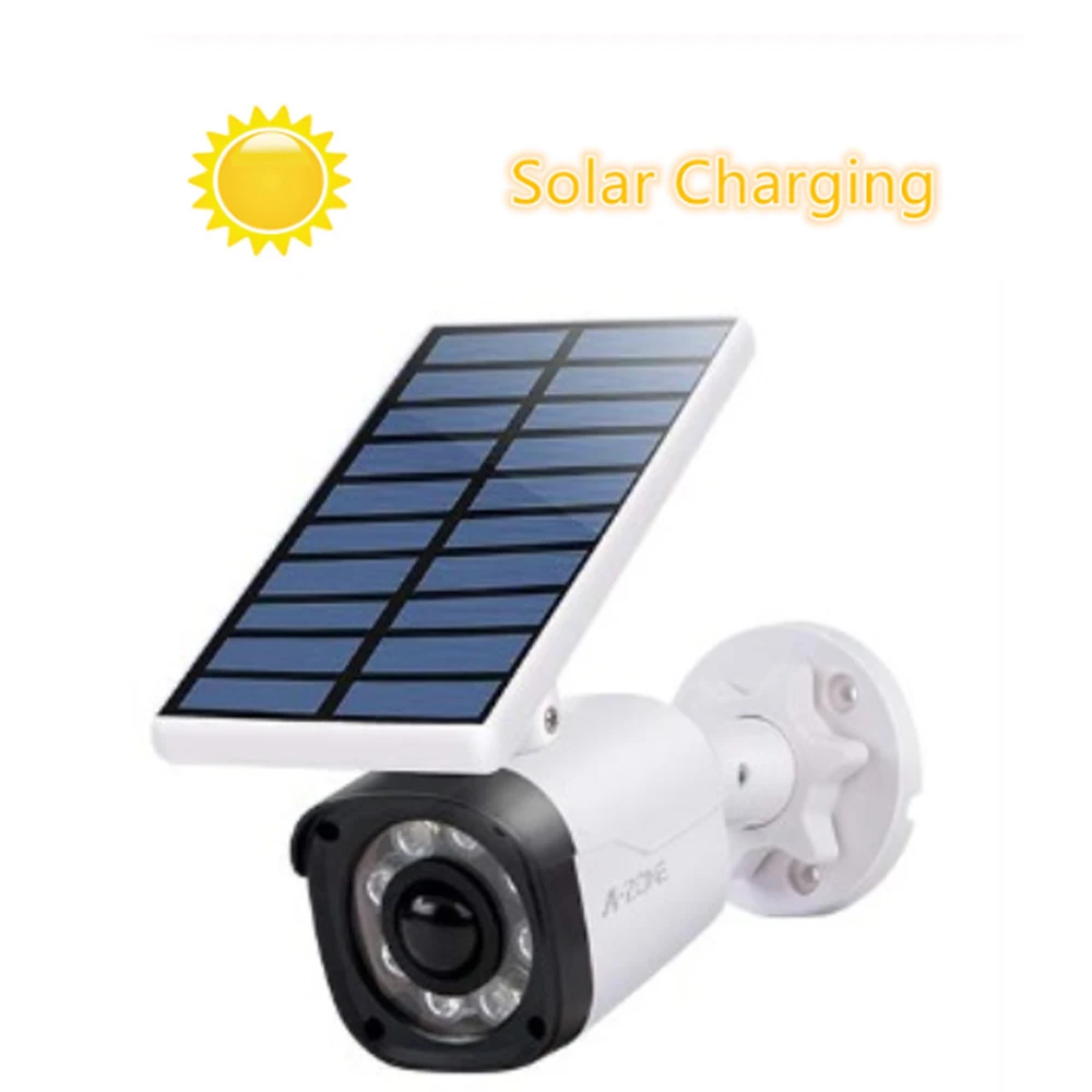 

Fake Camera Solar Power Outdoor Simulation Dummy Camera Waterproof Security CCTV Surveillance Bullet With Flashing LED Light