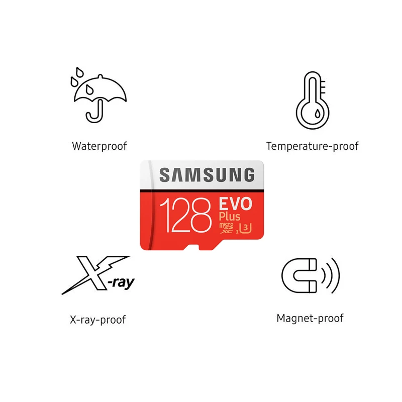 Карта памяти SAMSUNG microSD EVO+ 64 Гб 16 Гб EVO Plus micro sd класс 10 32 Гб MicroSDHC/карта microSDXC 128G UHS-I 256 ГБ