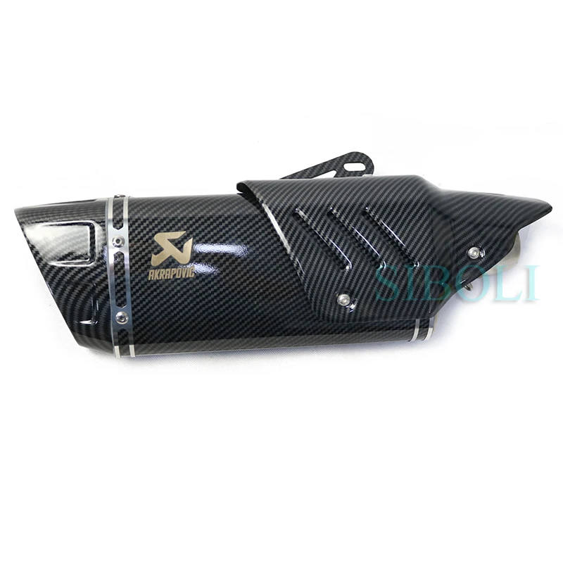 36-51 мм Универсальный Akrapovic мото rcycle выхлопная труба глушитель поддельная копия углеродного волокна escapamento moto escape silenciador moto