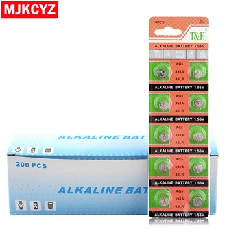 

new 100PCS=10card AG5 LR754 Li-ion Battery LR48 L750 393 SR754 193 398A Button Coin Cell Batteries Electronic Massage Chair